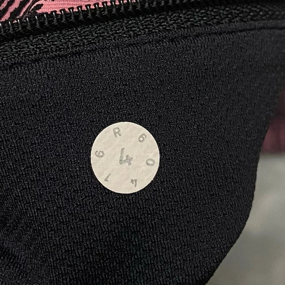 Lululemon Pace Rival Crop Leggings Down Pour Electric Coral Black 27027 - Picture 7 of 7